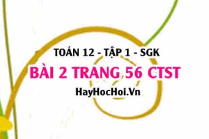 Bài 2 trang 56 Toán 12 tập 1 Chân trời sáng tạo: Tọa Độ Vectơ